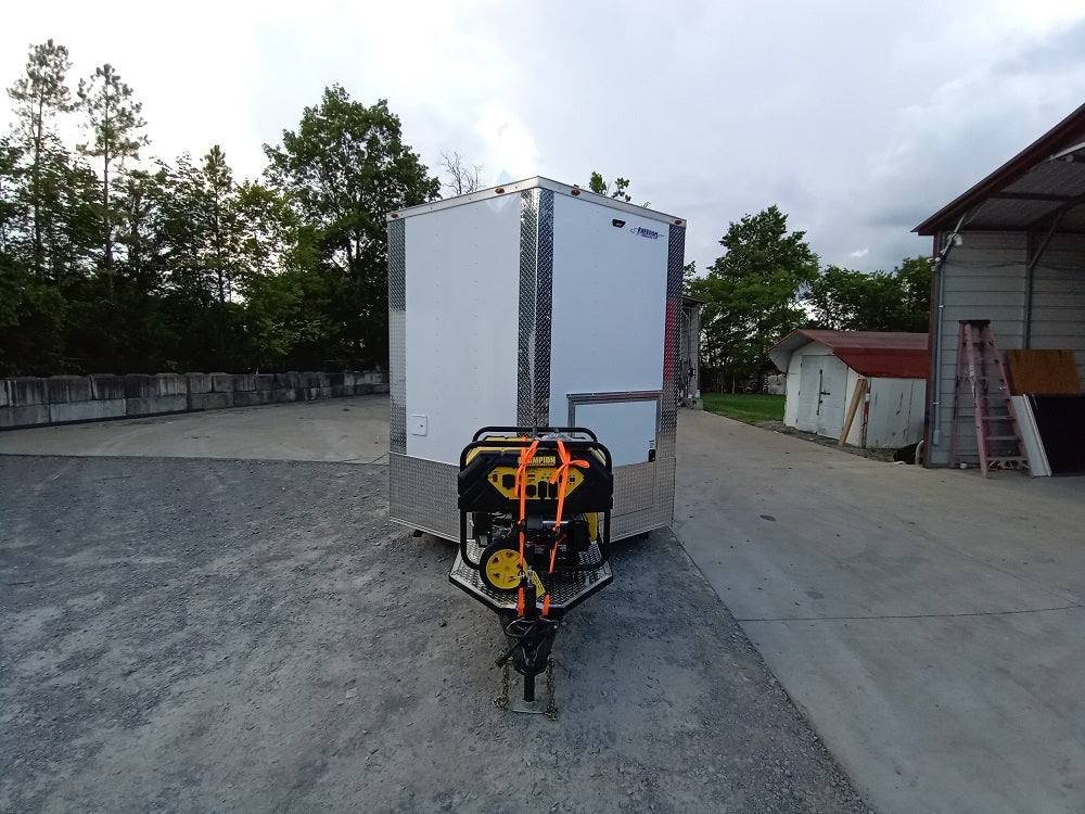 8.5′ x 24′ White V-Nose Concession Trailer with Appliances — photo 7