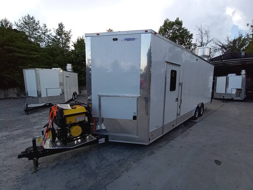 8.5′ x 24′ White V-Nose Concession Trailer with Appliances — photo 8