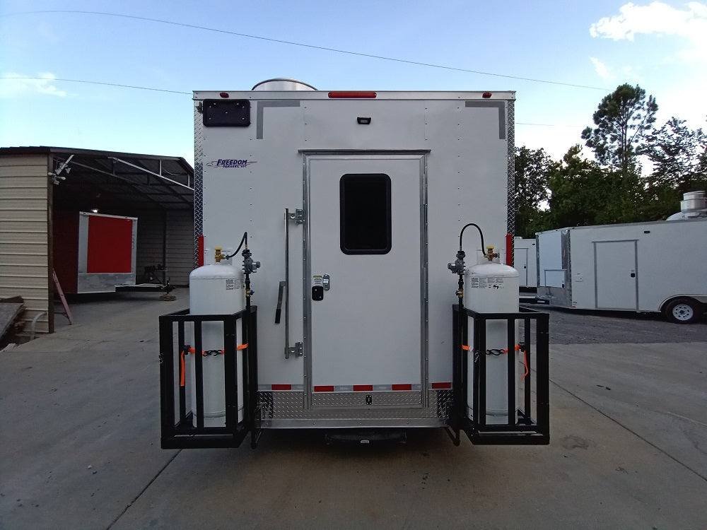 8.5′ x 24′ White V-Nose Concession Trailer with Appliances — photo 13