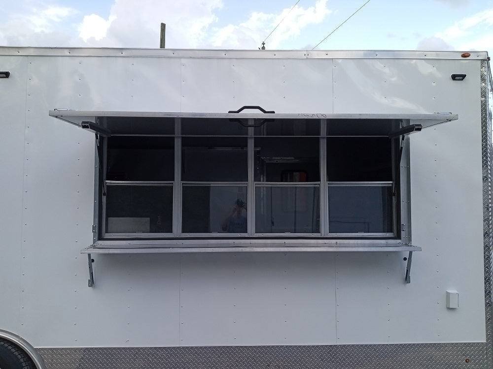 8.5′ x 24′ White V-Nose Concession Trailer with Appliances — photo 16