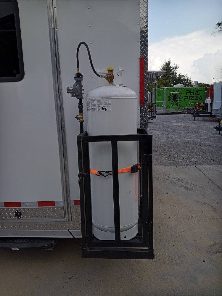 8.5′ x 24′ White V-Nose Concession Trailer with Appliances — photo 19