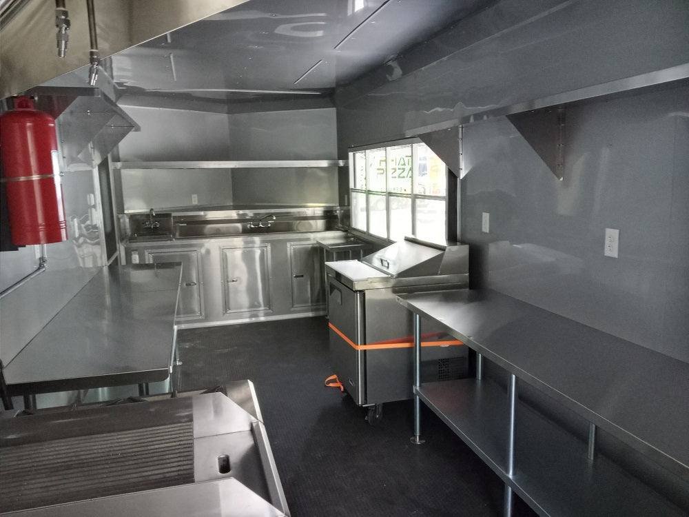 8.5′ x 24′ White V-Nose Concession Trailer with Appliances — photo 21