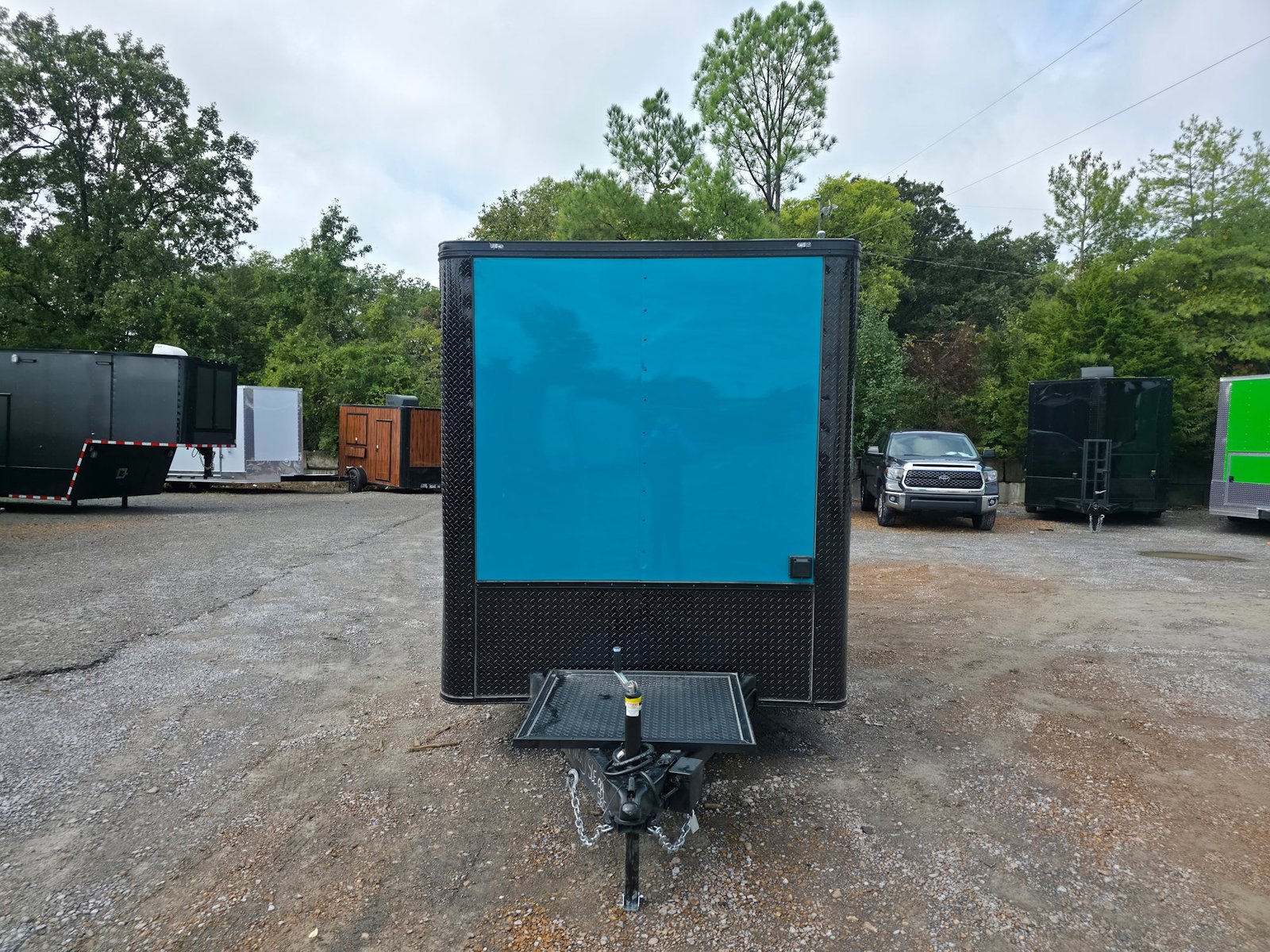 7′ X 12′ Water Blue Concession Trailer Flat Front Food Event Catering — photo 2