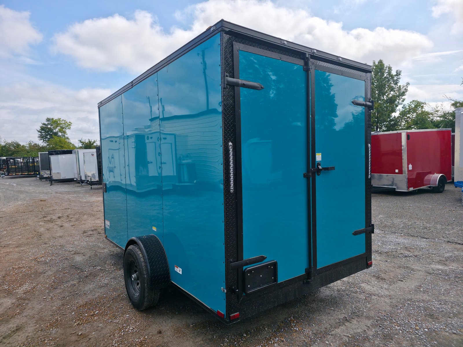 7′ X 12′ Water Blue Concession Trailer Flat Front Food Event Catering — photo 5