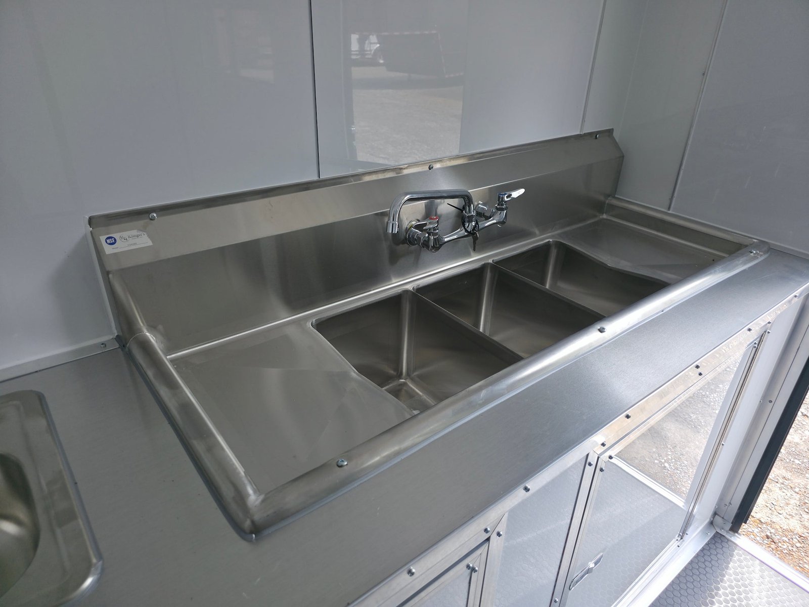 7′ X 12′ Water Blue Concession Trailer Flat Front Food Event Catering — photo 16
