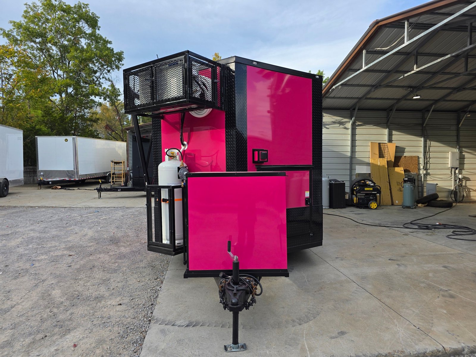 8.5′ x 24′ Pink w/ Blackout Custom Concession Trailer Food Event — photo 4