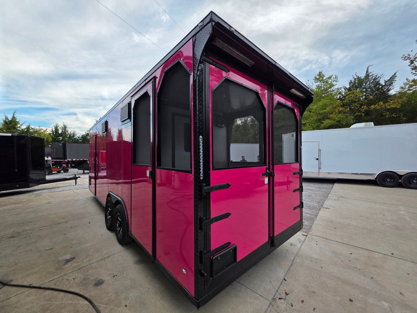 8.5′ x 24′ Pink w/ Blackout Custom Concession Trailer Food Event — photo 9