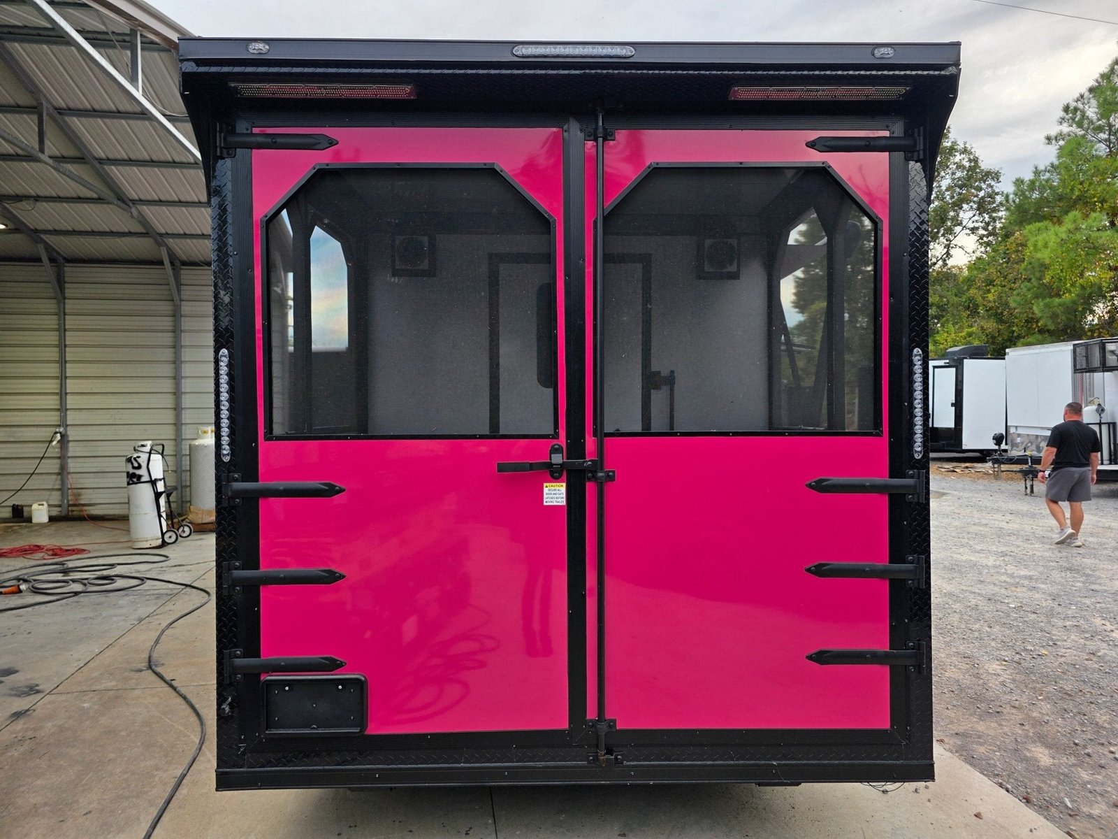 8.5′ x 24′ Pink w/ Blackout Custom Concession Trailer Food Event — photo 10