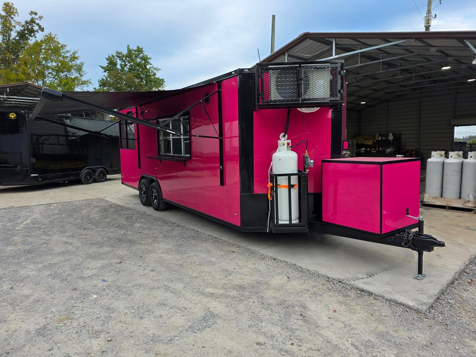 8.5′ x 24′ Pink w/ Blackout Custom Concession Trailer Food Event — photo 3