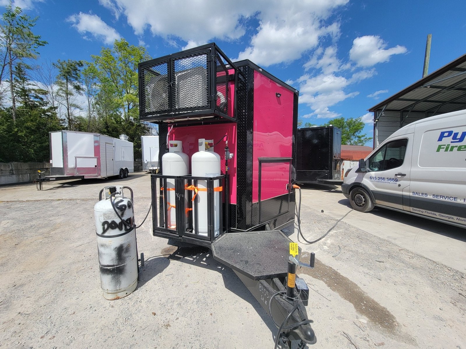 8.5′ X 24′ Pink With Blackout Concession Trailer Food Event Catering — photo 2