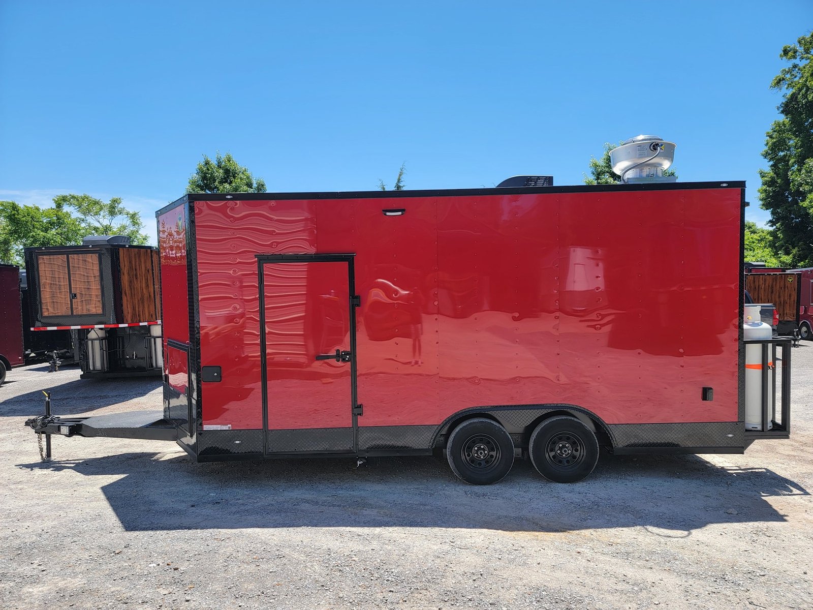 8.5′ X 18′ Red W/ Blackout Concession Trailer Food Event Catering — photo 3