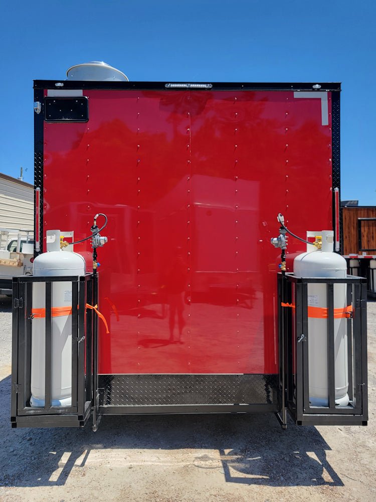 8.5′ X 18′ Red W/ Blackout Concession Trailer Food Event Catering — photo 5