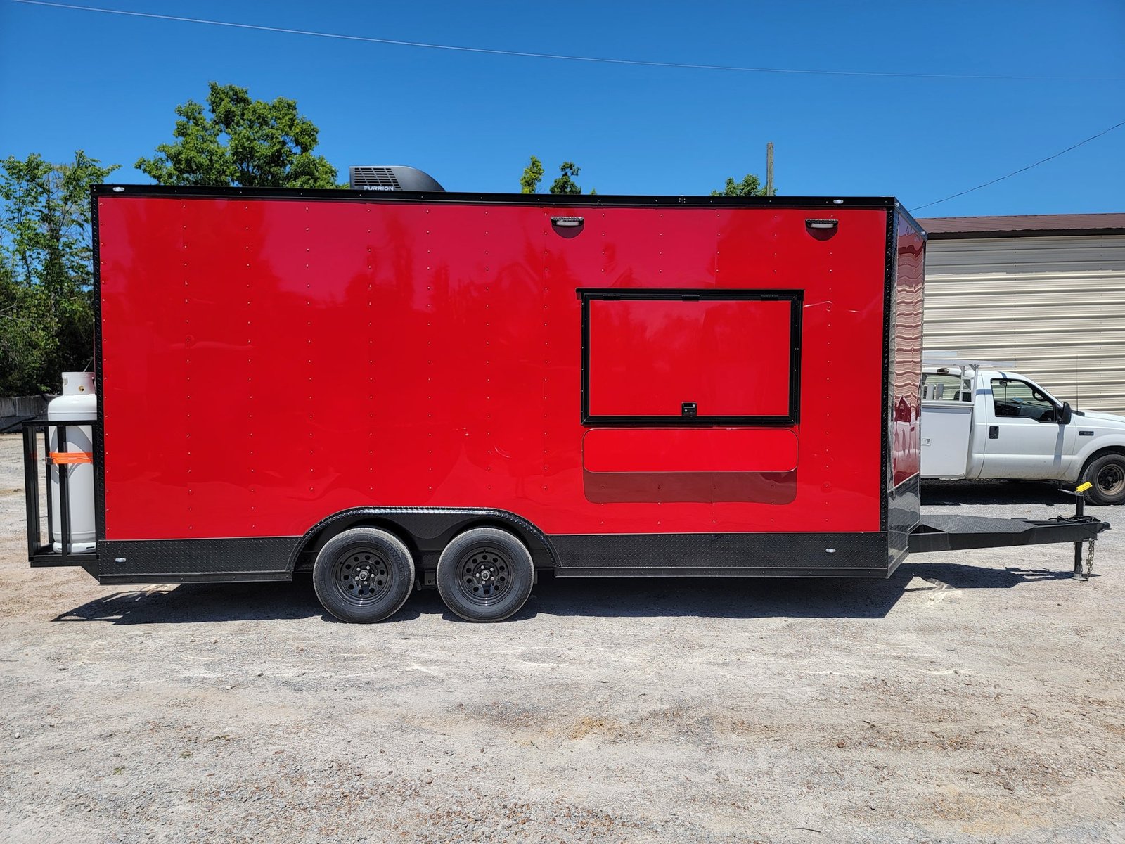 8.5′ X 18′ Red W/ Blackout Concession Trailer Food Event Catering — photo 7