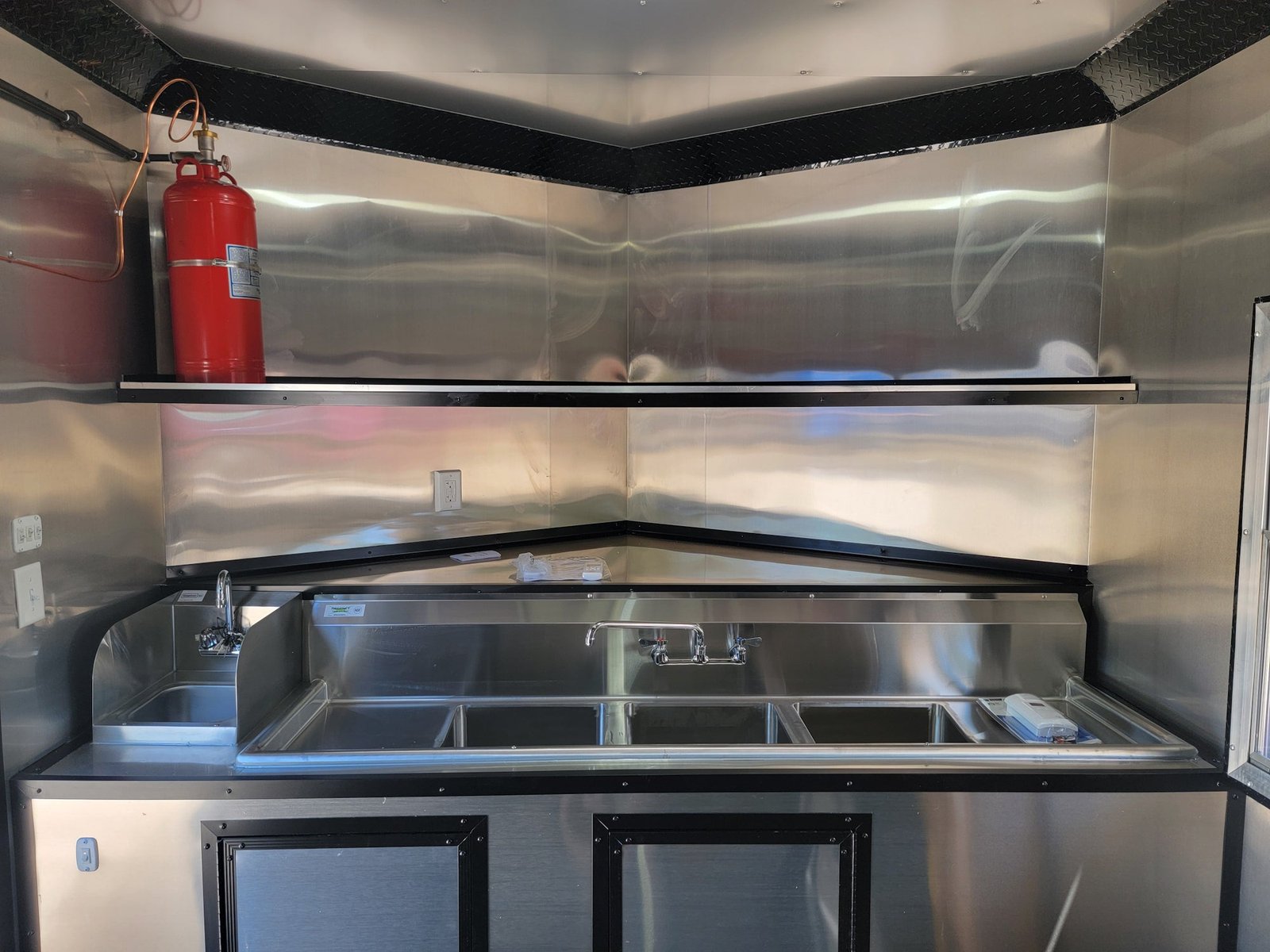 8.5′ X 18′ Red W/ Blackout Concession Trailer Food Event Catering — photo 12