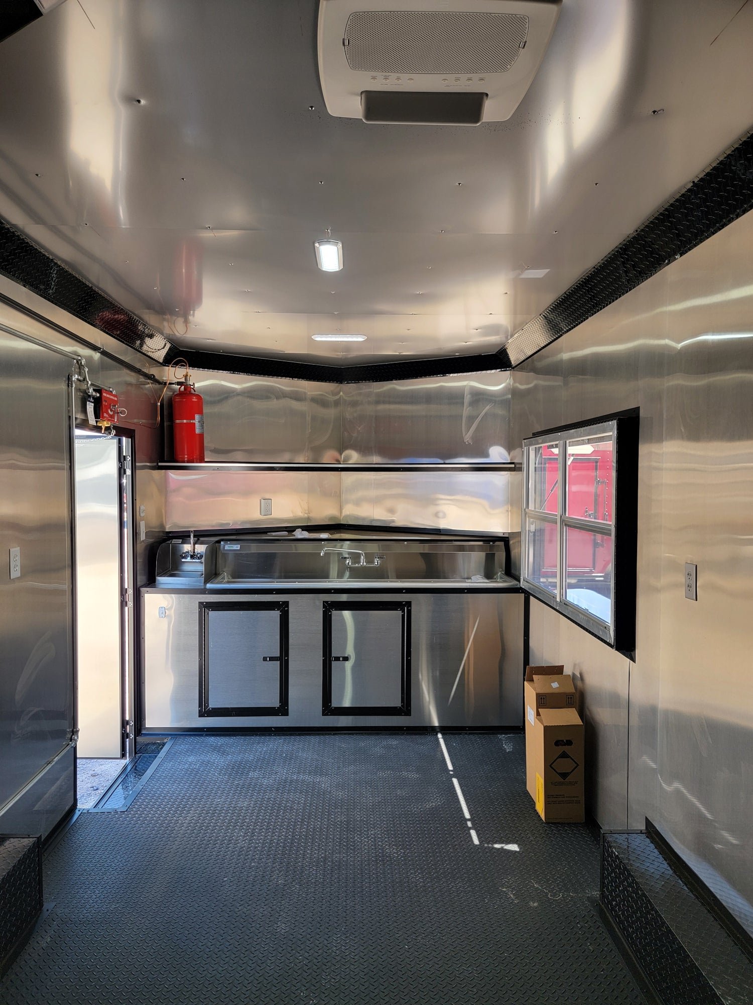 8.5′ X 18′ Red W/ Blackout Concession Trailer Food Event Catering — photo 16