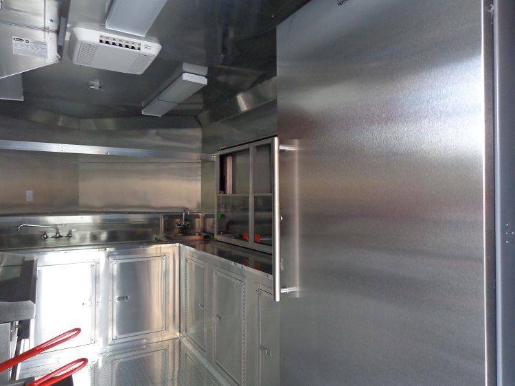 Concession Trailer 8.5’x20′ Red – Smoker BBQ Vending Event — photo 11
