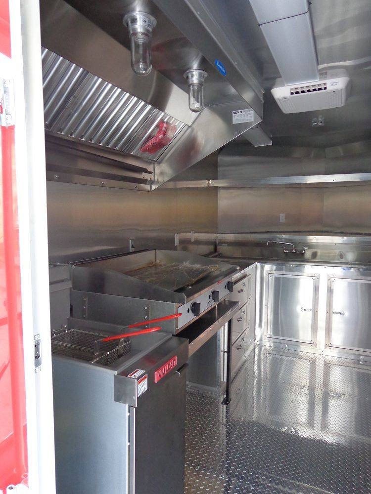 Concession Trailer 8.5’x20′ Red – Smoker BBQ Vending Event — photo 14