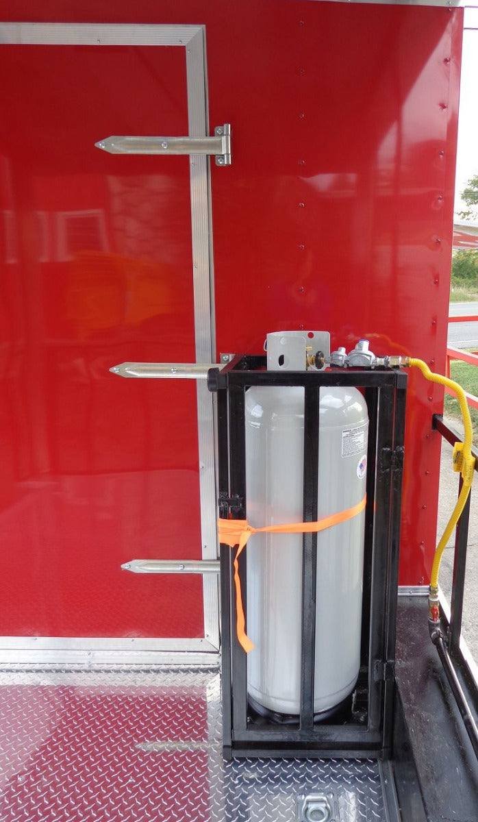 Concession Trailer 8.5’x20′ Red – Smoker BBQ Vending Event — photo 16